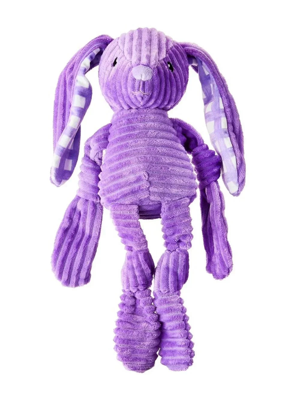 Vibrant Life Ribbed Easter Bunny Dog Toy, Purple, 15